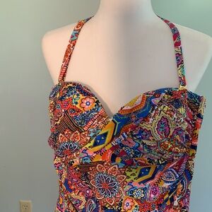 NWT Bleu Rod Beaty Multi Colored Tankini